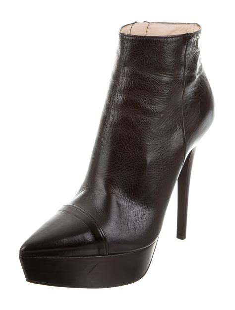 prada black patent leather boots|prada leather platform ankle boots.